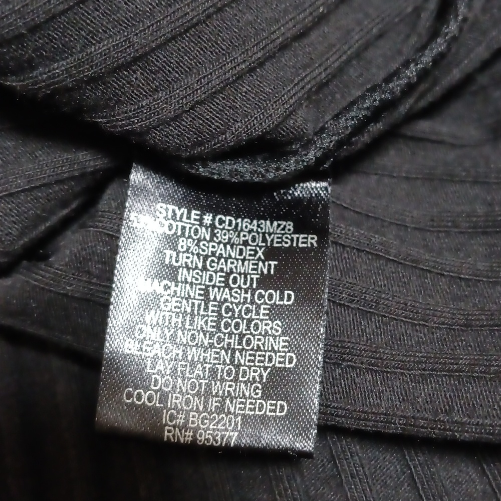 Sanctuary Ribbed Knit Mini Dress Black - Picture 9 of 9